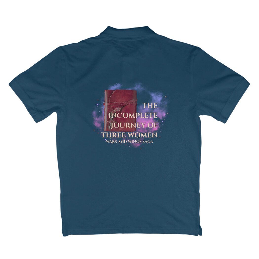 Navy Blue 2XL Men Polo T-shirt (Back View)