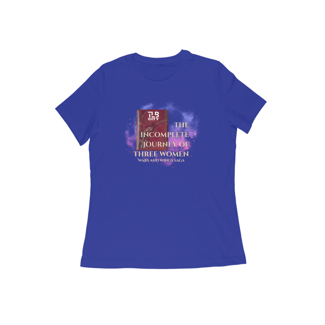 Royal Blue XS Women Round Neck T-shirt